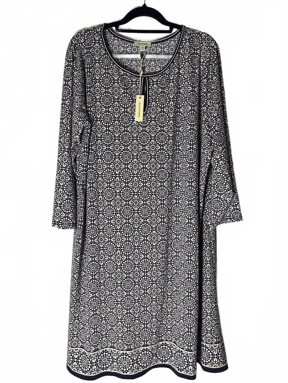 Max Studio 2X Midi Stretch Dress